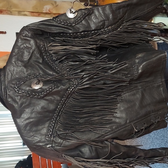 UNIK Leather Jackets & Blazers - Vintage Ladies Leather Motorcycle Jacket